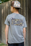 Youth Tee - Deer Camo Patch Logo
