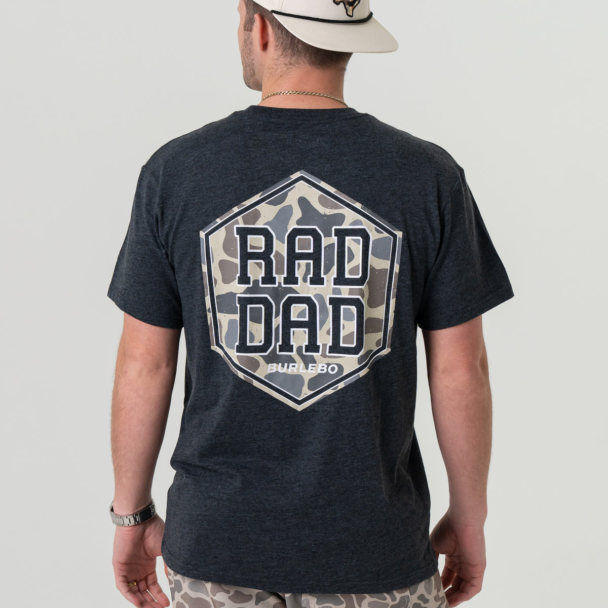 SS - Rad Dad Deer Camo - Heather Black