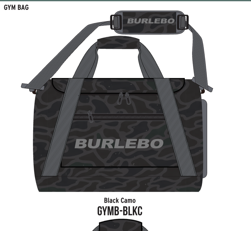 Gym Bag-Black Camo