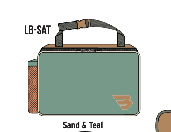Lunch Bag-Sand and Teal