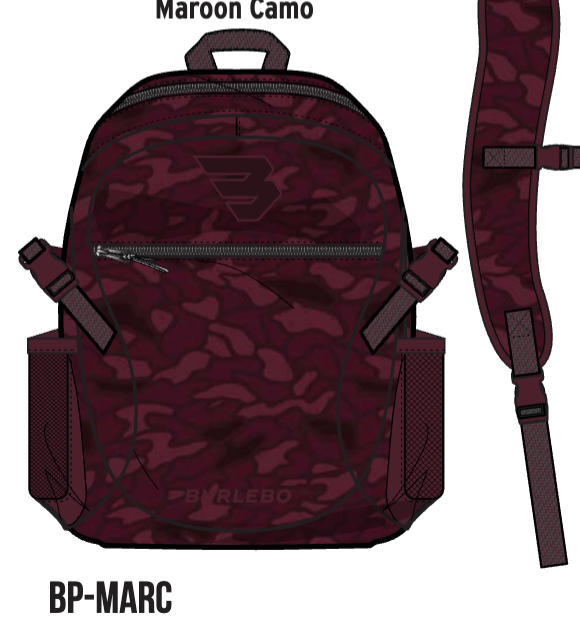 Backpack - Maroon Camo