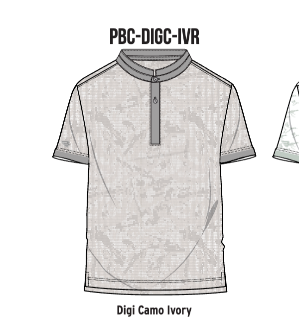 Performance Blade Collar Polo-Digi Camo Ivory