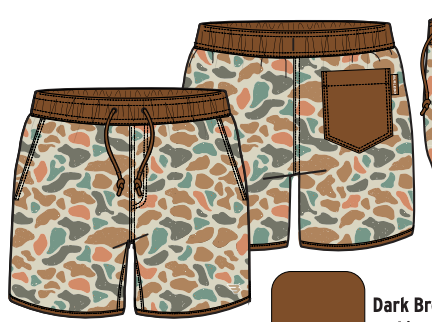Youth Swim Trunk - Bayside Camo