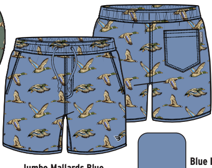 Youth Swim Trunk - Jumbo Mallards Blue