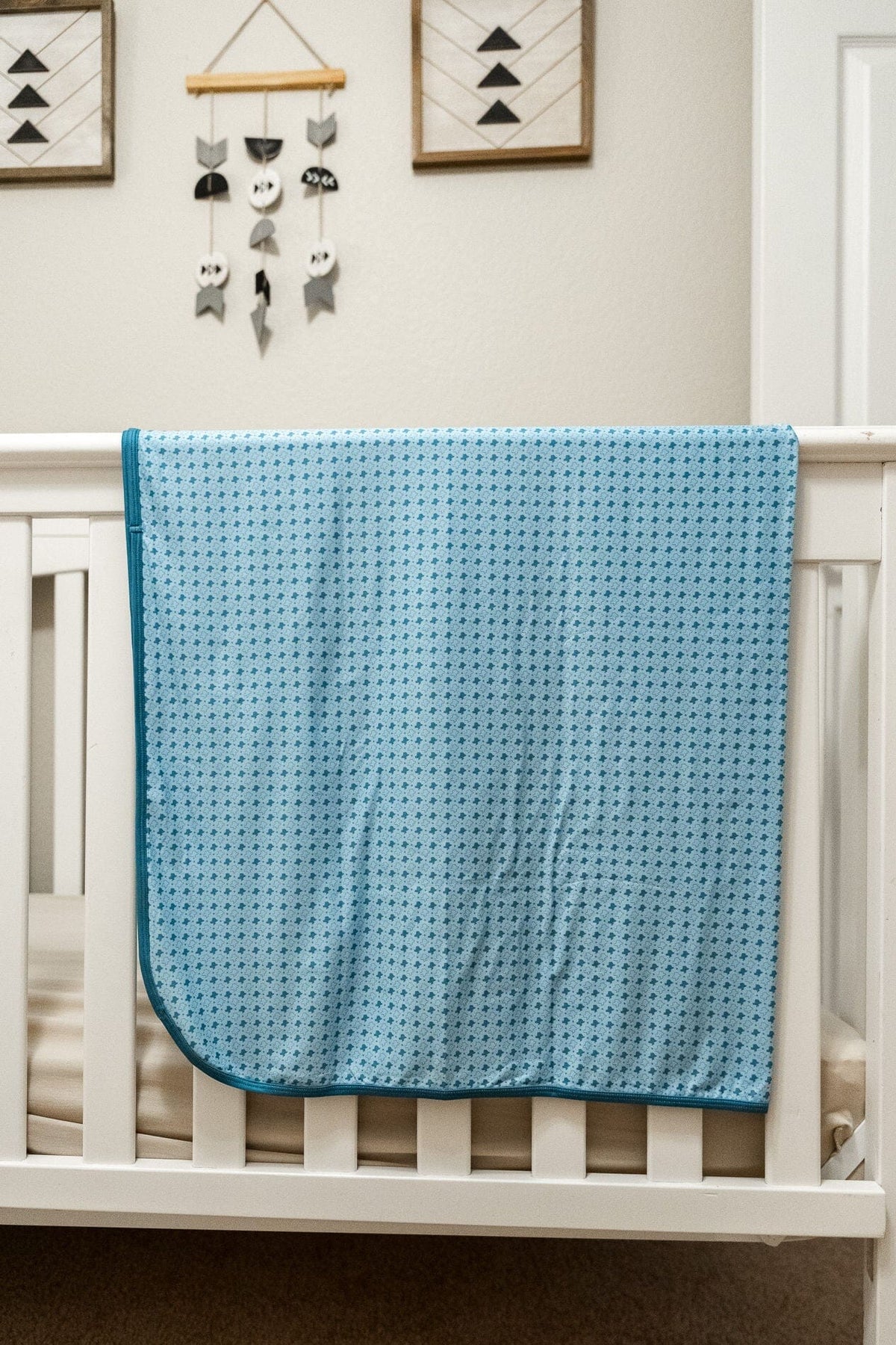 Baby Swaddle - Texas - Light Blue - BURLEBO