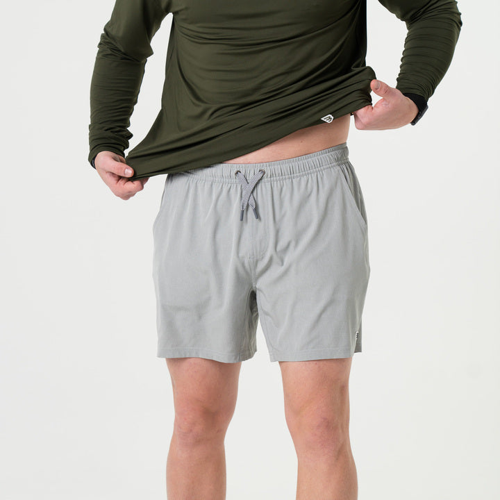 Athletic Short - Light Grey - Grey Aztec Liner