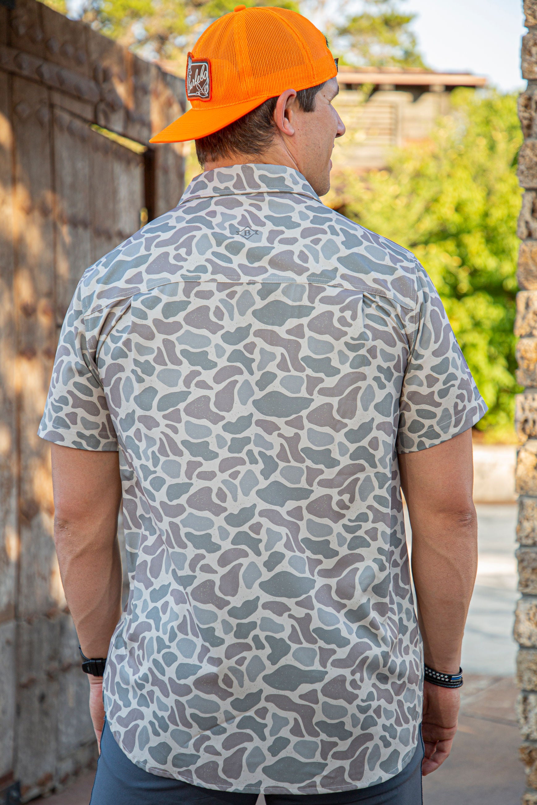 Performance Button Up - Classic Deer Camo - Burlebo Wholesale